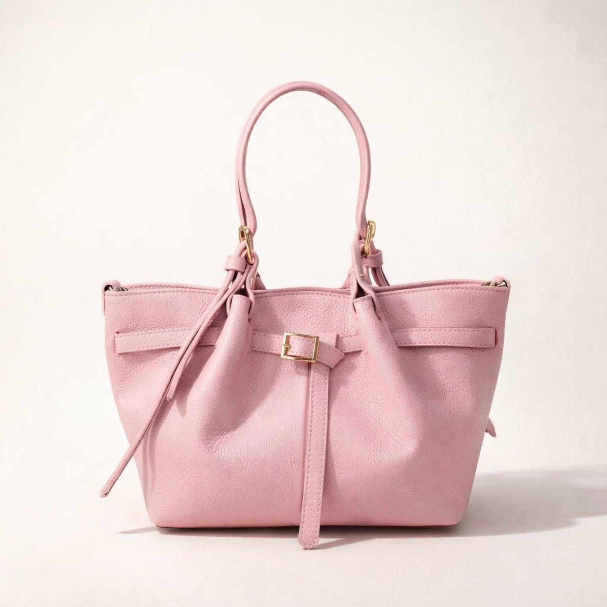 GAIA BAG SMALL ROSA – Borsa in Vera Pelle Compatta ed Elegante