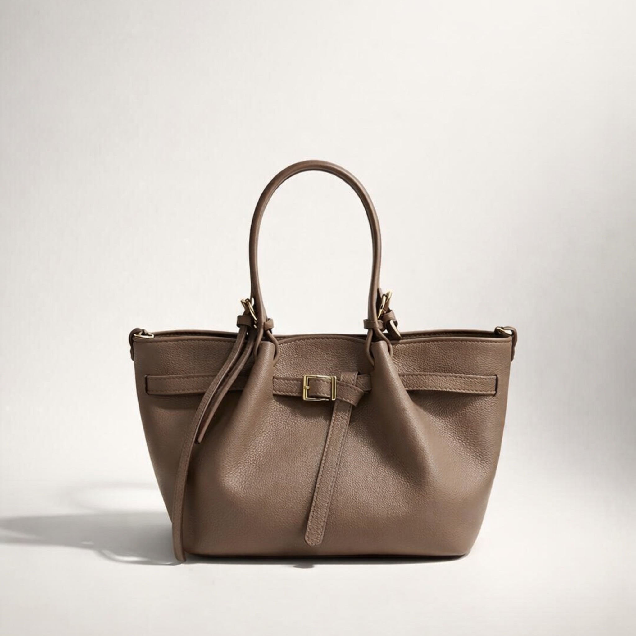GAIA BAG SMALL TERRA BRUCIATA – Borsa in Vera Pelle Compatta ed Elegante