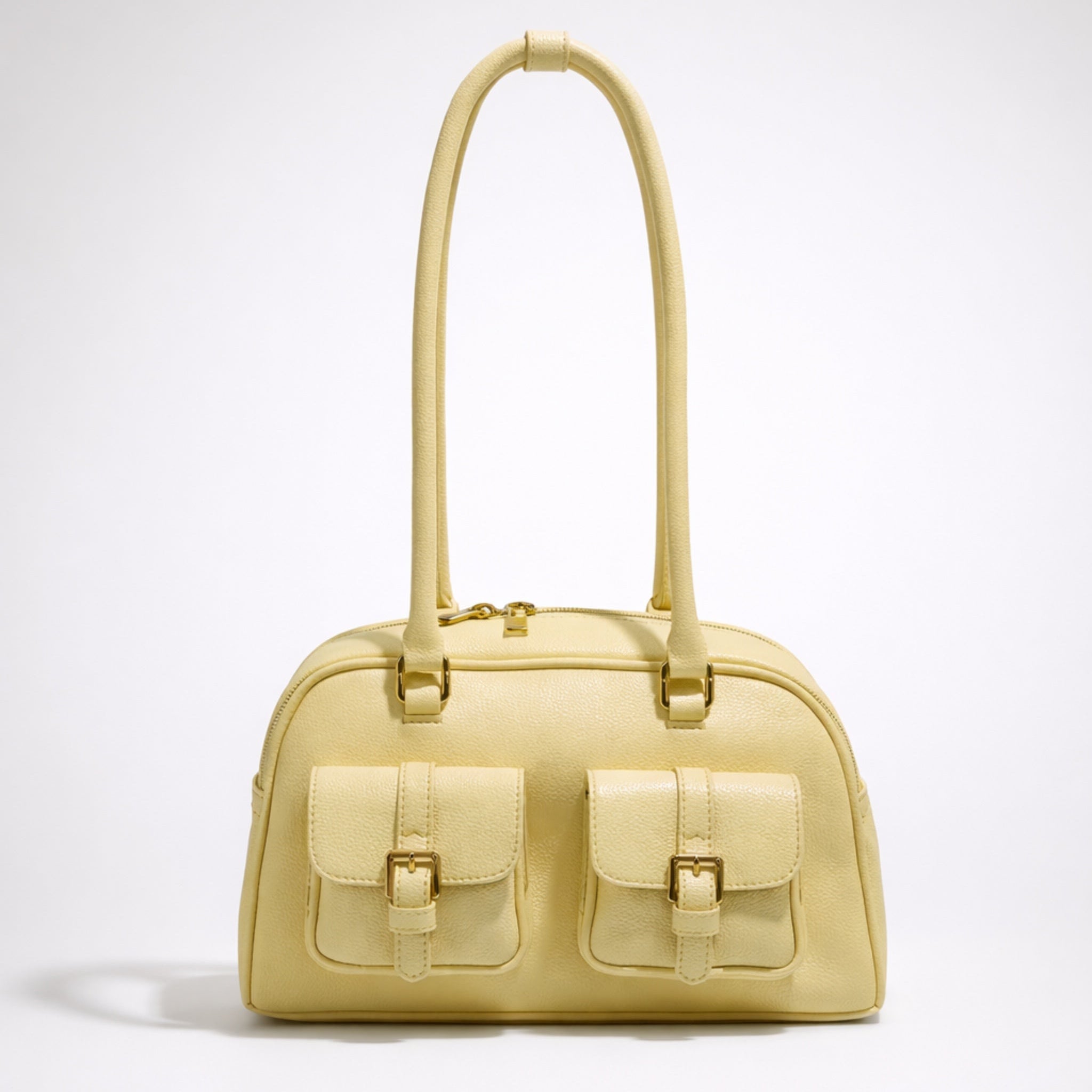 Giorgia Bag – Borsa a Spalla in Vera Pelle con Tasche Frontali