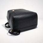 MERY NERA - Zaino Donna in Vera Pelle Nero Elegante con Zip – Design Minimal Chic