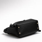GAIA BAG SMALL NERO – Borsa in Vera Pelle Compatta ed Elegante