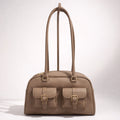Giorgia Bag – Borsa a Spalla in Vera Pelle con Tasche Frontali