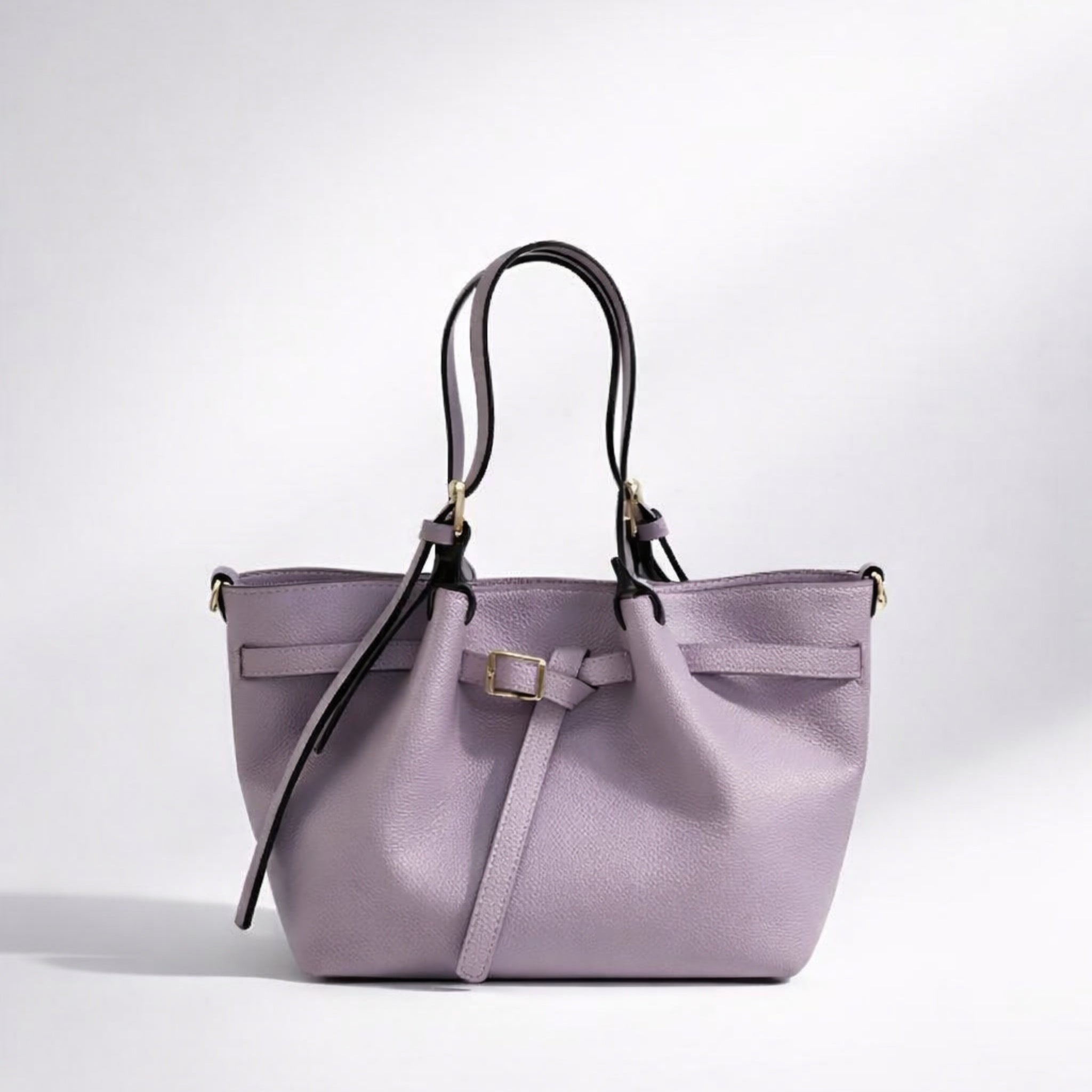 GAIA BAG SMALL LILLA – Borsa in Vera Pelle Compatta ed Elegante