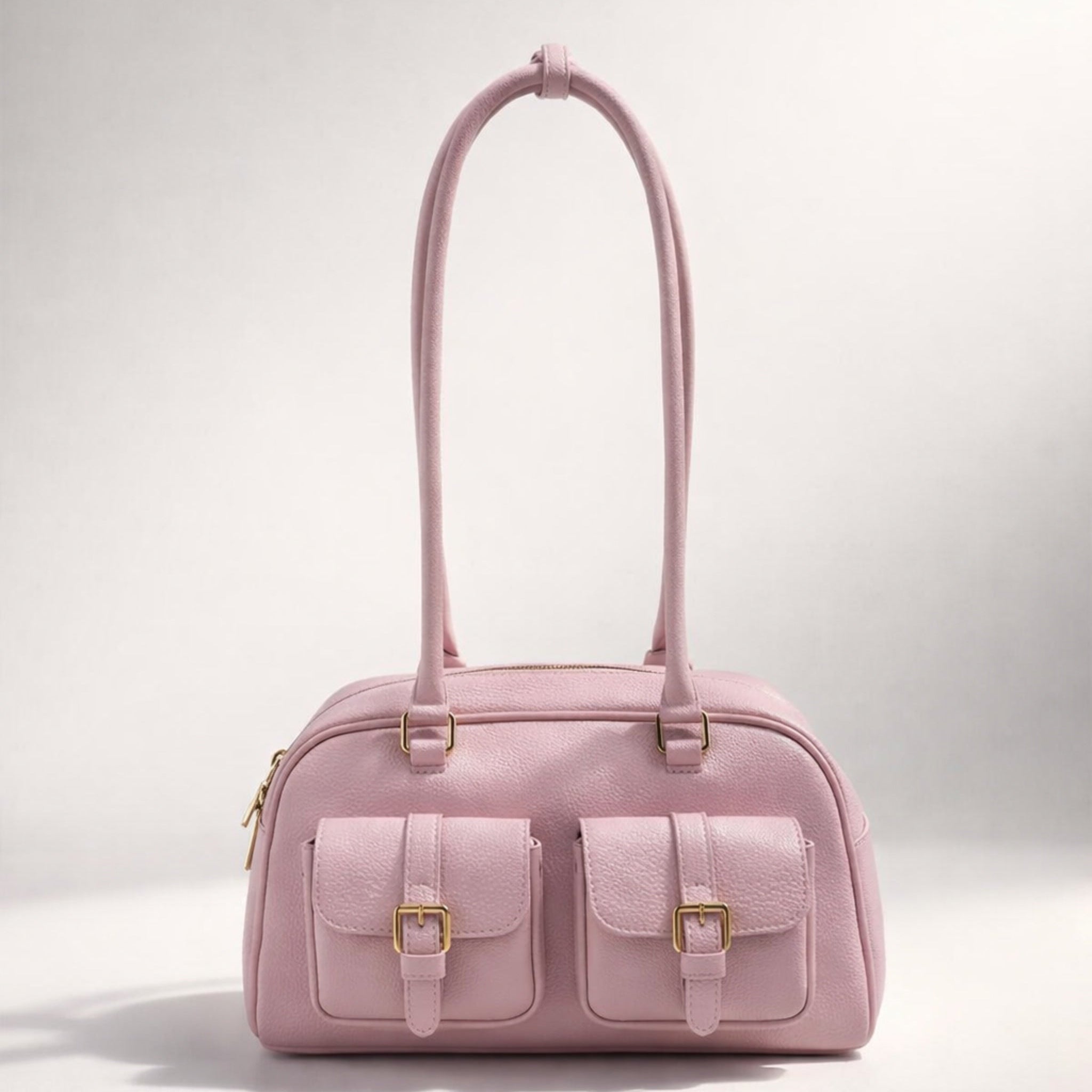 Giorgia Bag – Borsa a Spalla in Vera Pelle con Tasche Frontali
