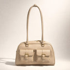 Giorgia Bag – Borsa a Spalla in Vera Pelle con Tasche Frontali