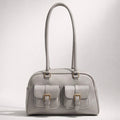Giorgia Bag – Borsa a Spalla in Vera Pelle con Tasche Frontali