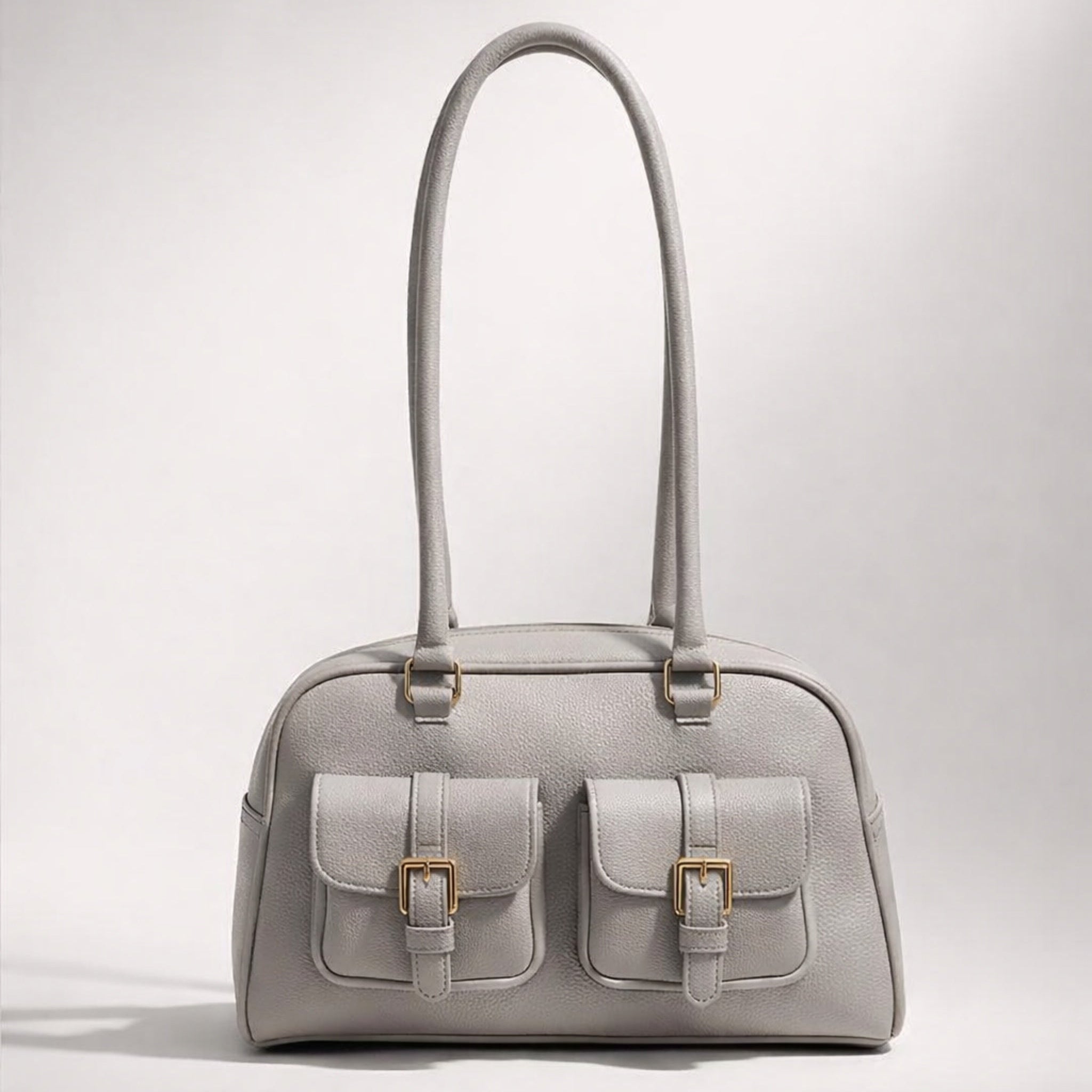 Giorgia Bag – Borsa a Spalla in Vera Pelle con Tasche Frontali