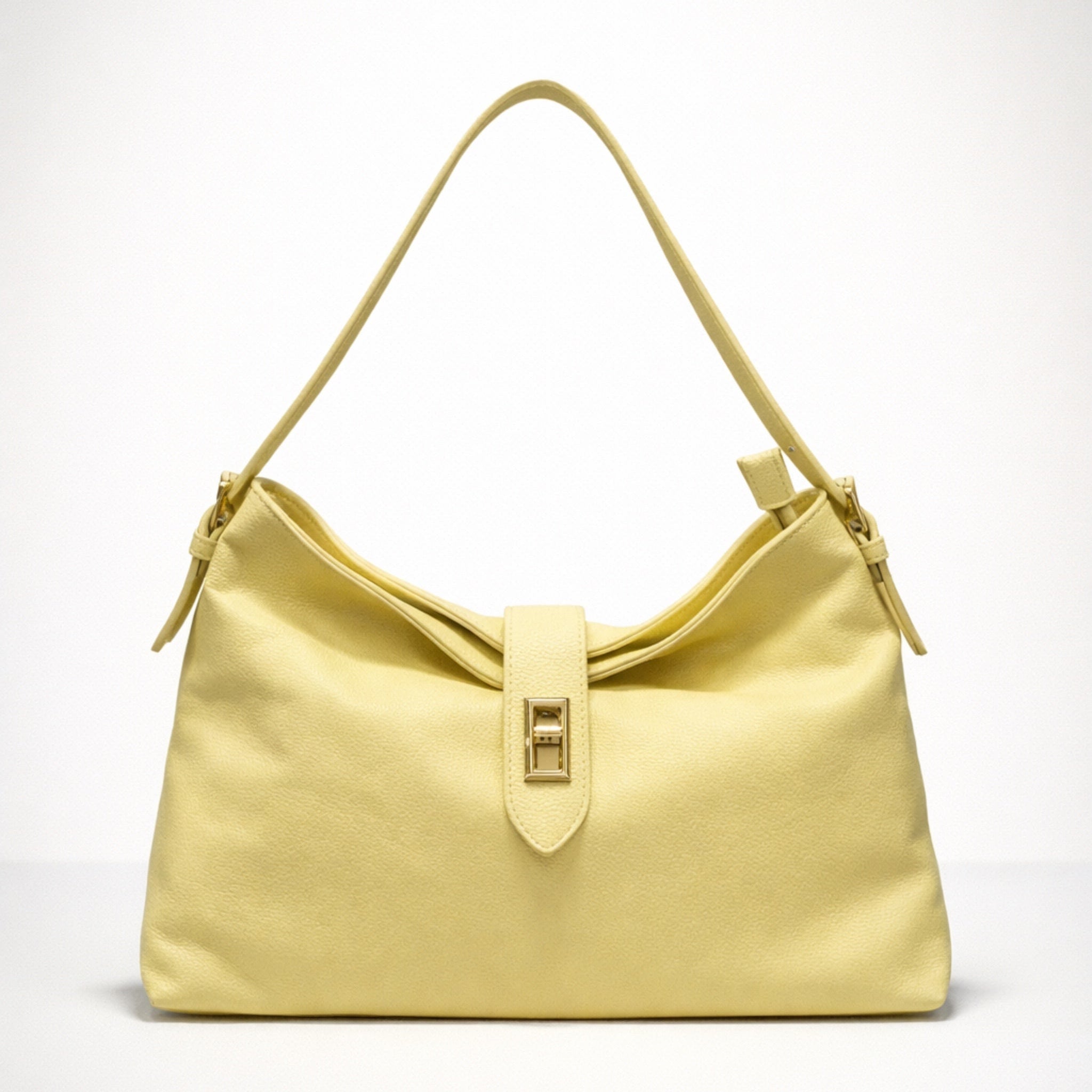 Simona  – Borsa a Spalla in Vera Pelle Elegante con Chiusura Gioiello