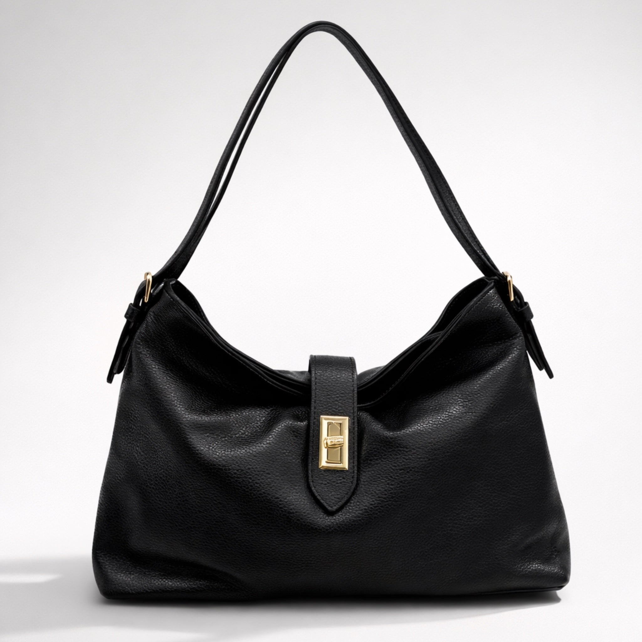 Simona  – Borsa a Spalla in Vera Pelle Elegante con Chiusura Gioiello