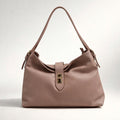 SIMONA BAG NUDE PINK – Borsa a Spalla in Vera Pelle Elegante con Chiusura Gioiello