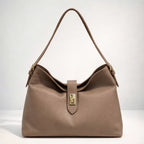 Simona  – Borsa a Spalla in Vera Pelle Elegante con Chiusura Gioiello