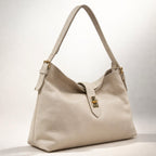 Simona  – Borsa a Spalla in Vera Pelle Elegante con Chiusura Gioiello