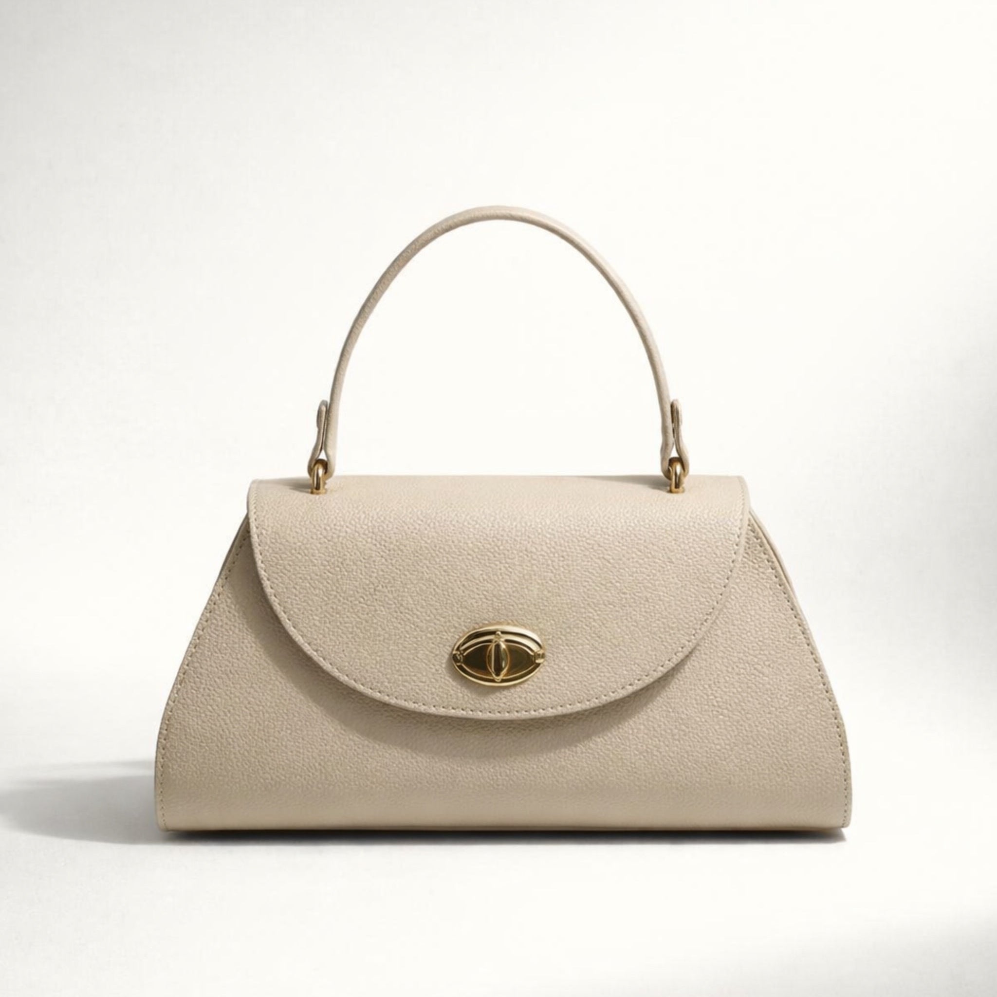 ROBERTA BAG – Borsa a Mano in Vera Pelle Elegante con Chiusura Oro