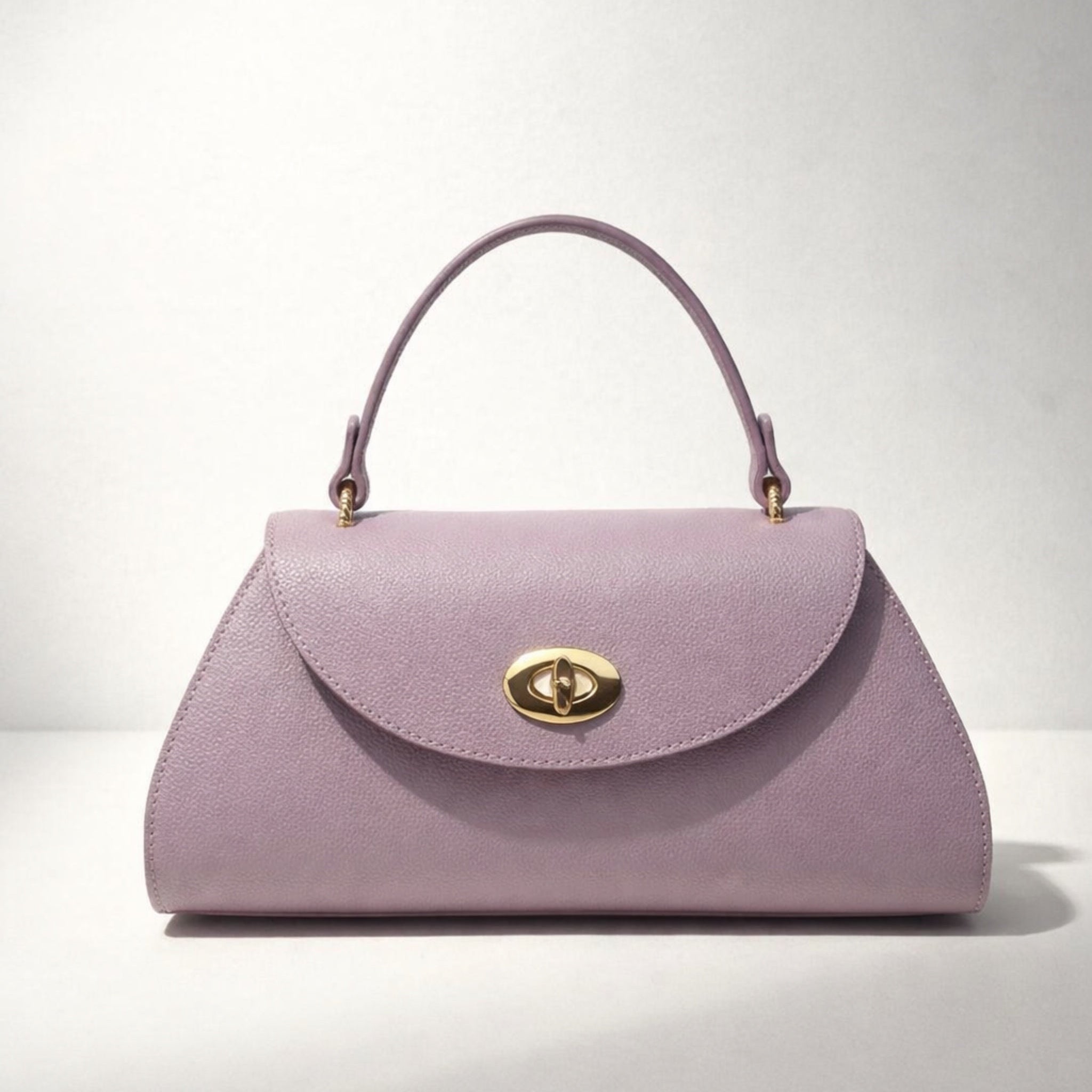 ROBERTA BAG – Borsa a Mano in Vera Pelle Elegante con Chiusura Oro