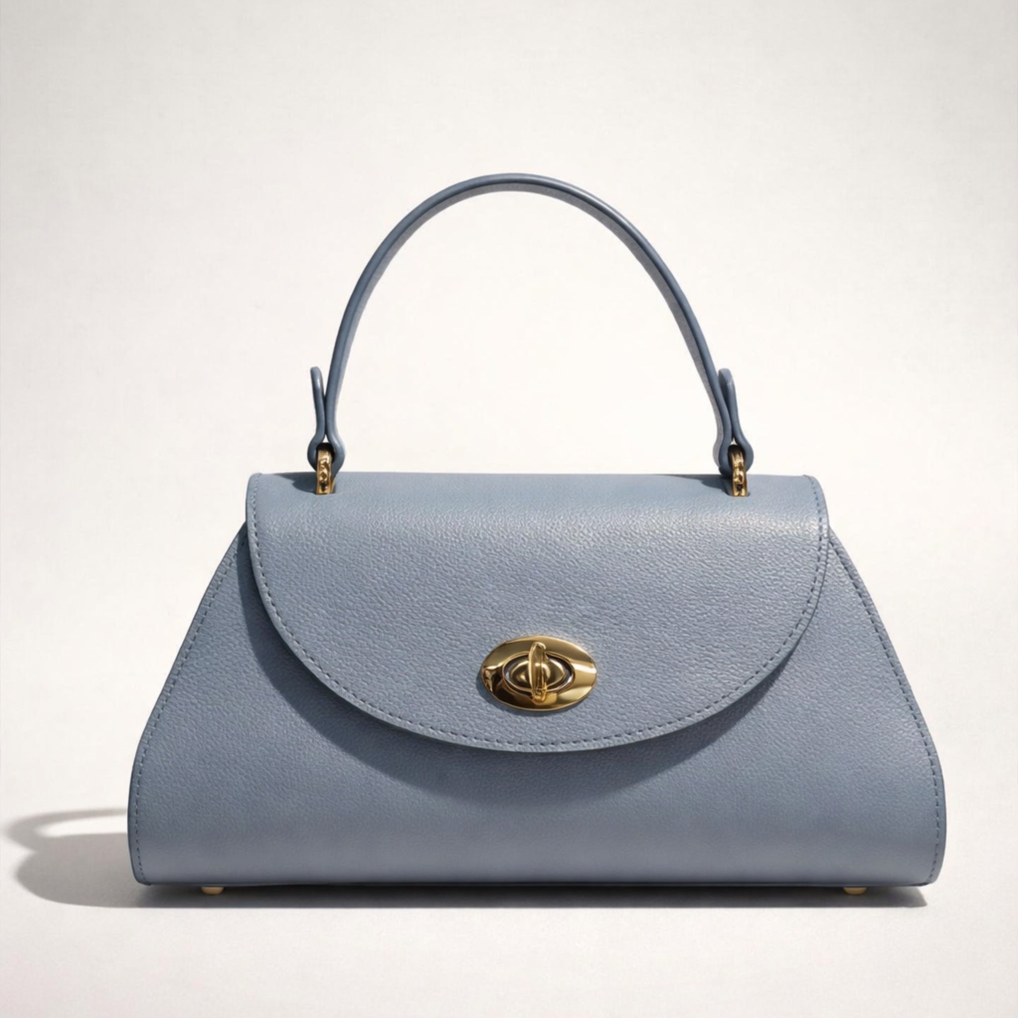 ROBERTA BAG – Borsa a Mano in Vera Pelle Elegante con Chiusura Oro