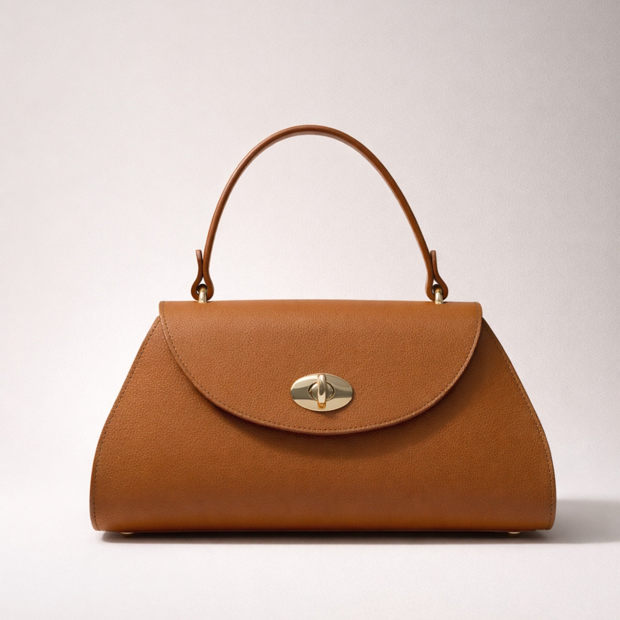 ROBERTA BAG – Borsa a Mano in Vera Pelle Elegante con Chiusura Oro