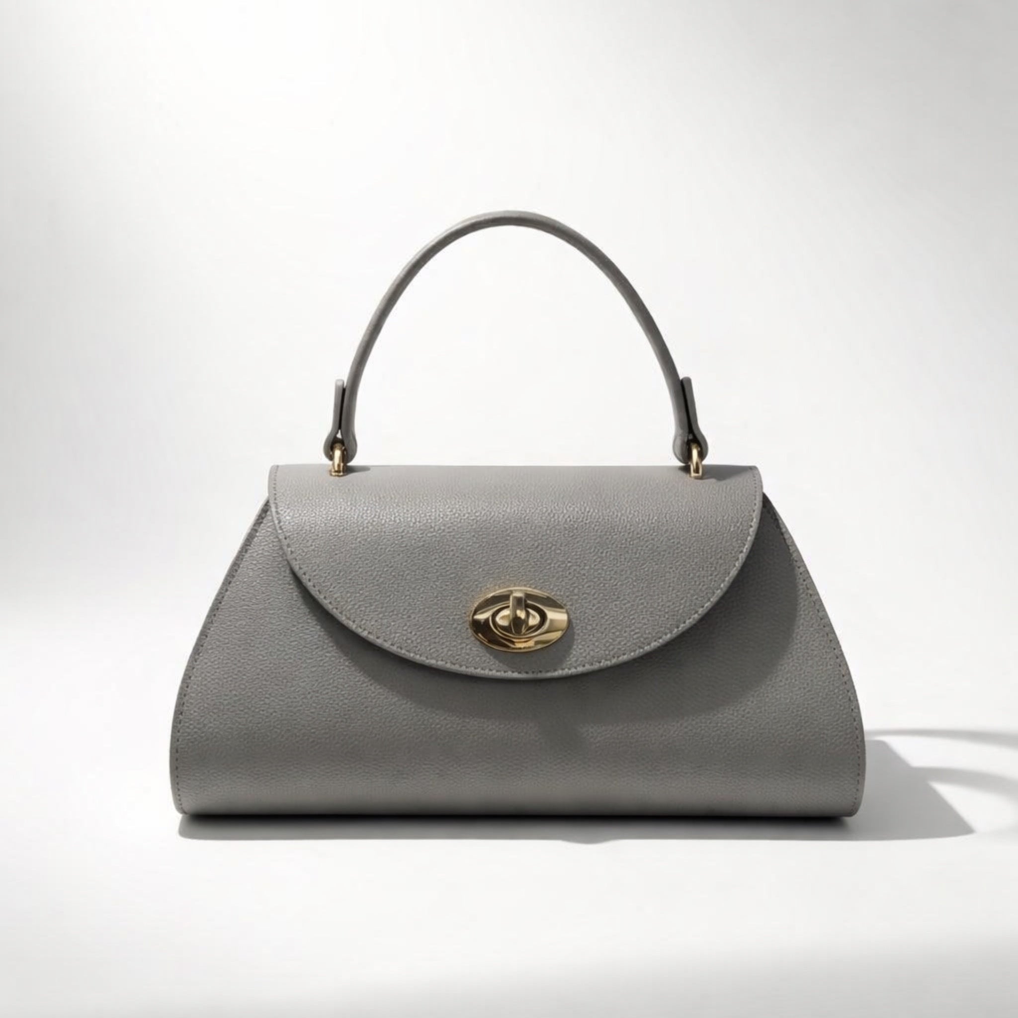 ROBERTA BAG – Borsa a Mano in Vera Pelle Elegante con Chiusura Oro