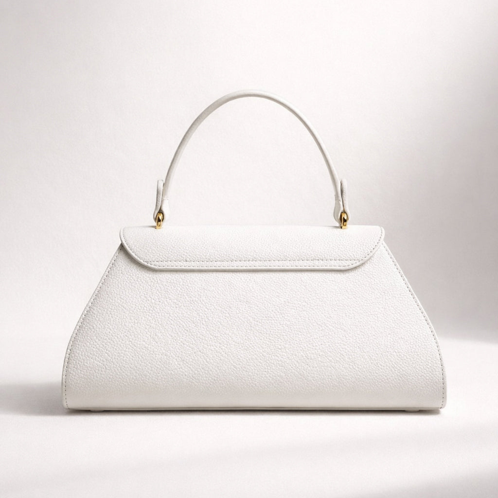 ROBERTA BAG – Borsa a Mano in Vera Pelle Elegante con Chiusura Oro