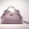 ALESSIA BAG LILLA – Borsa a Mano in Vera Pelle con Tracolla Elegante