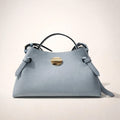ALESSIA BAG CELESTE – Borsa a Mano in Vera Pelle con Tracolla Elegante