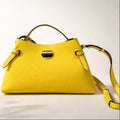 ALESSIA BAG GIALLA – Borsa a Mano in Vera Pelle con Tracolla Elegante
