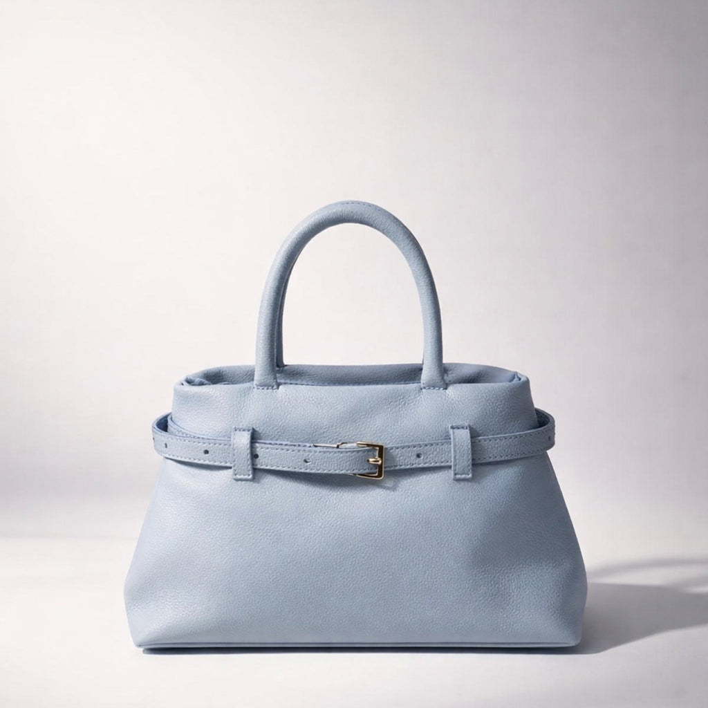 SARA BAG – Borsa in Vera Pelle Trasformabile 2 in 1 con Dettagli Oro