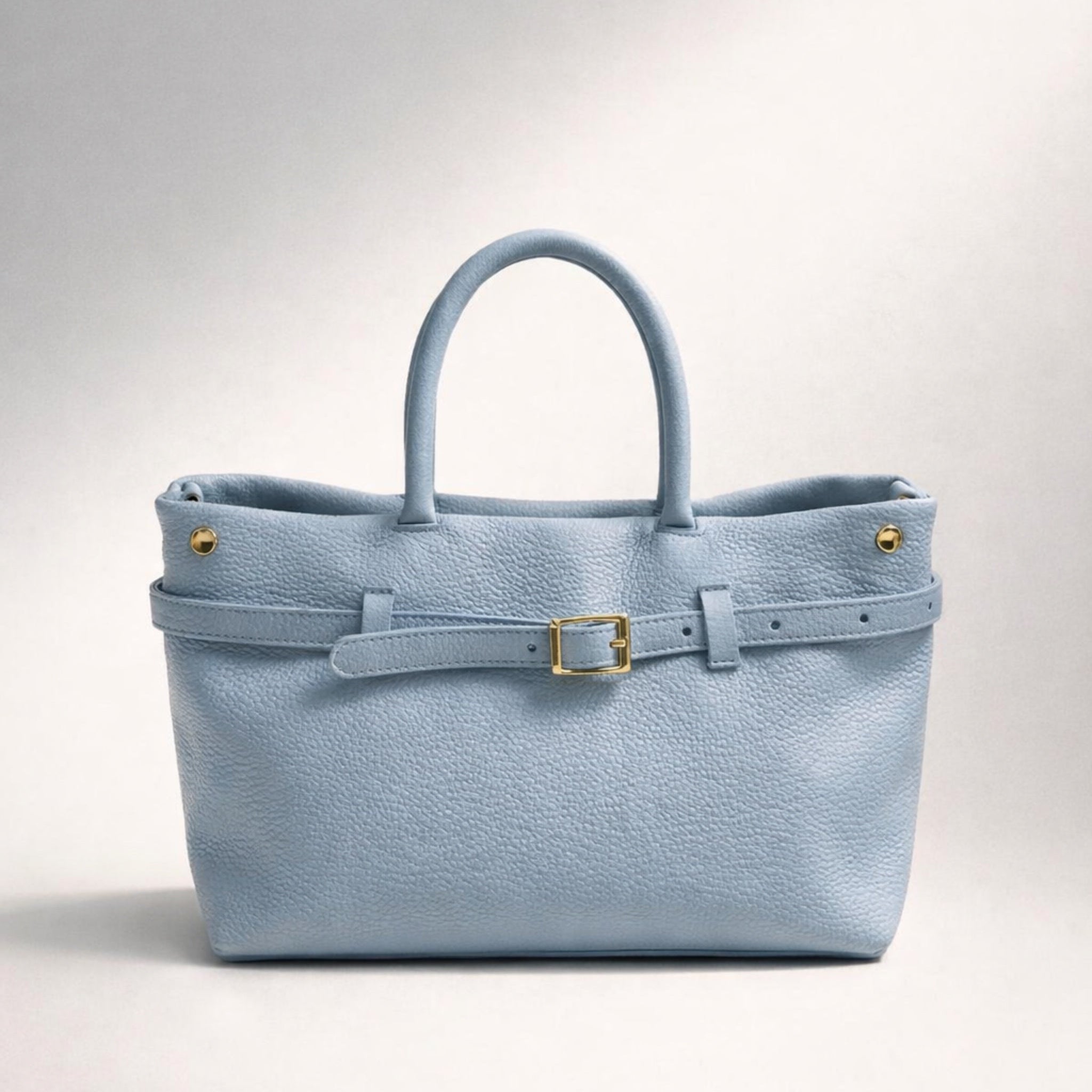 SARA BAG – Borsa in Vera Pelle Trasformabile 2 in 1 con Dettagli Oro