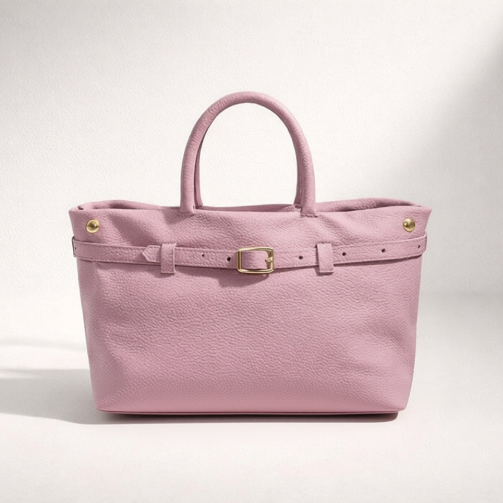 SARA BAG – Borsa in Vera Pelle Trasformabile 2 in 1 con Dettagli Oro