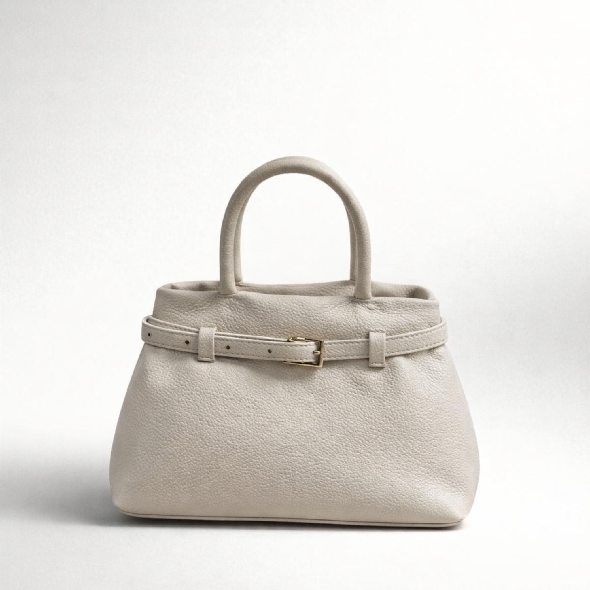 SARA BAG – Borsa in Vera Pelle Trasformabile 2 in 1 con Dettagli Oro
