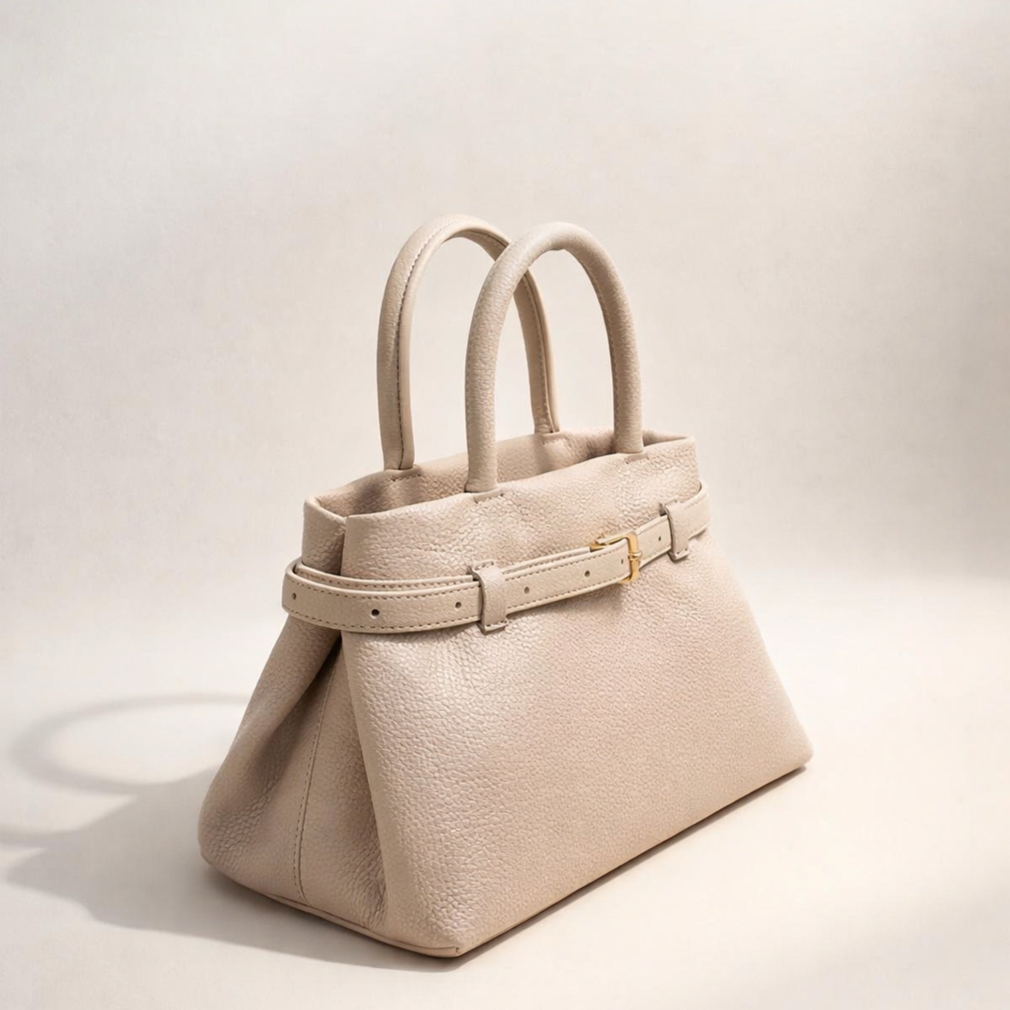 SARA BAG – Borsa in Vera Pelle Trasformabile 2 in 1 con Dettagli Oro