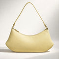 GIADA BAG GIALLO CHIARO – Borsa a Spalla in Vera Pelle Minimal Elegante