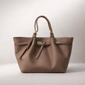 GAIA BAG LARGE TERRA BRUCIATA – Borsa Grande in Vera Pelle Gialla Elegante e Capiente